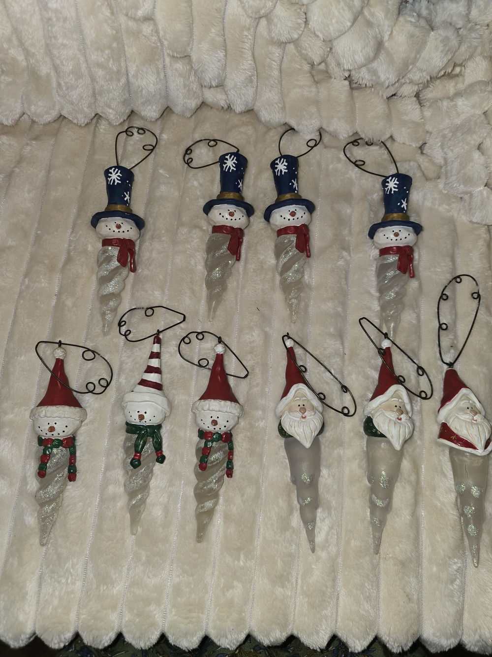 10 Russ Icicle Christmas Ornaments
